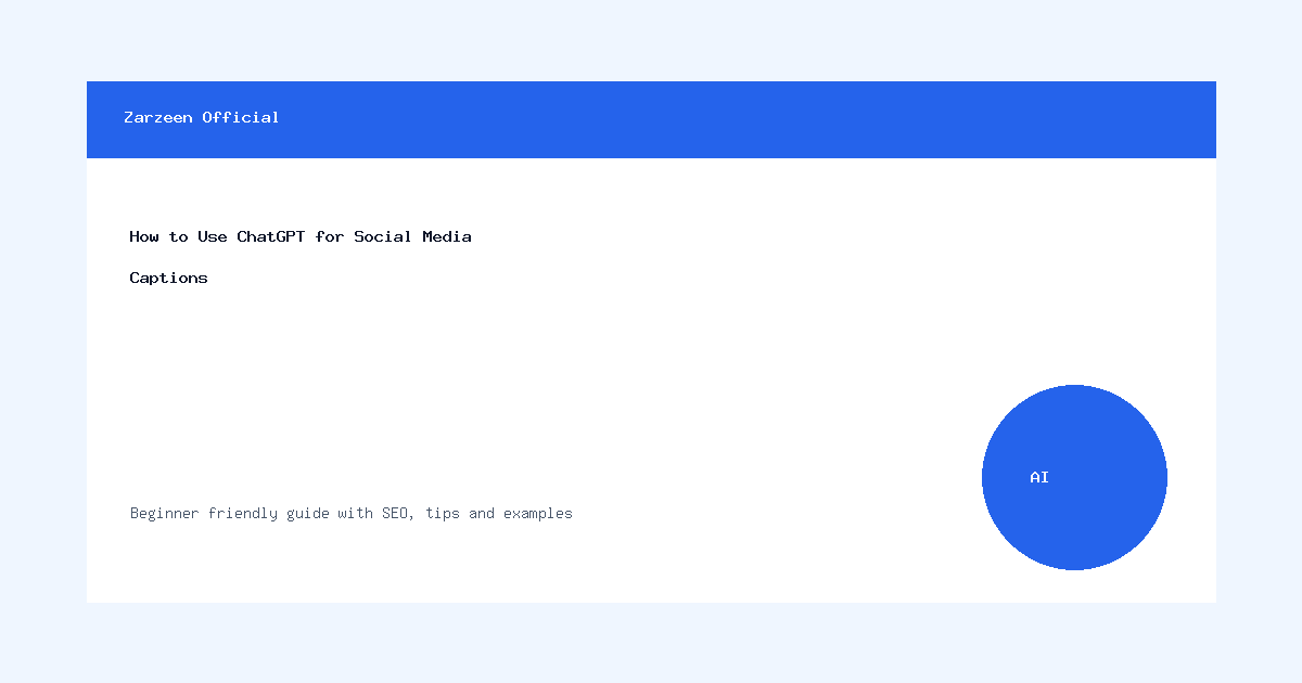 Read more about the article How to Use ChatGPT for Social Media Captions